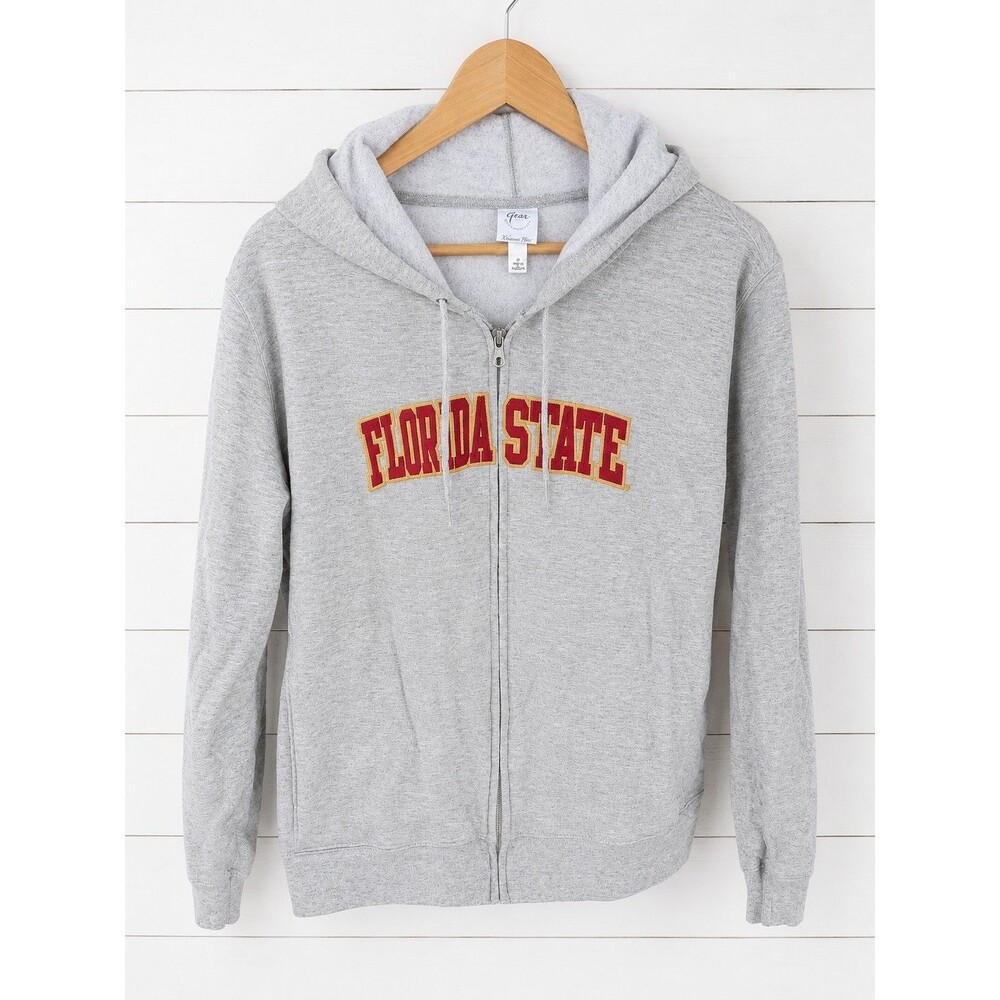 Gear For Sports Florida State Zipup Sweatshirt ,2XLarge Gray Fleece
